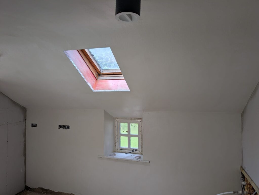 Diathonite cork insulated lime plaster Northumberland